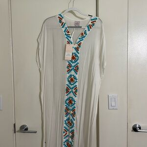 100% Linen Beach Kaftan- one size